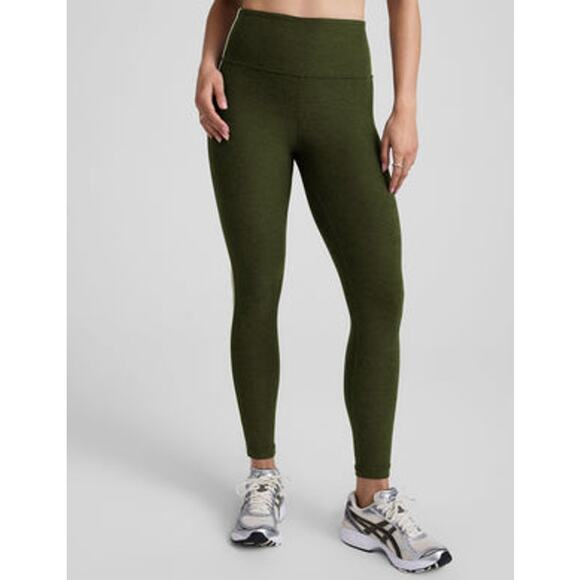 Beyond Yoga Spacedye Caught in The Midi Legging Army Green Heather S - Picture 1 of 7